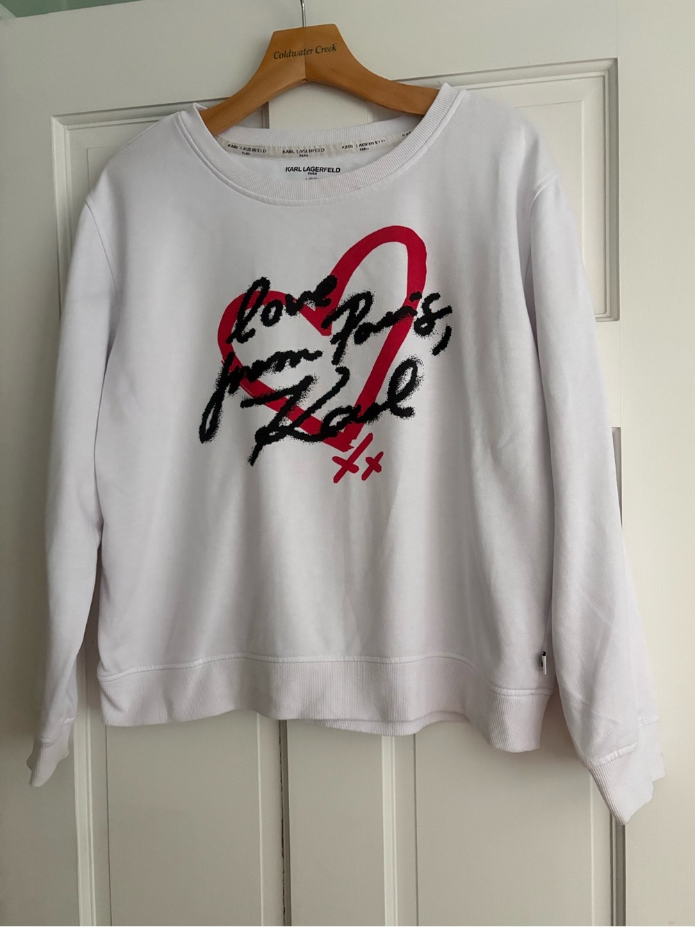 Karl Lagerfeld Love From Paris Sweatshirt Large